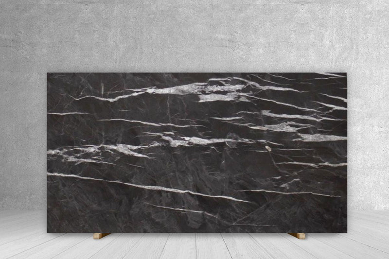 MARBLE NOIRBLANC LEATHER SLAB 3/4 109 x 76