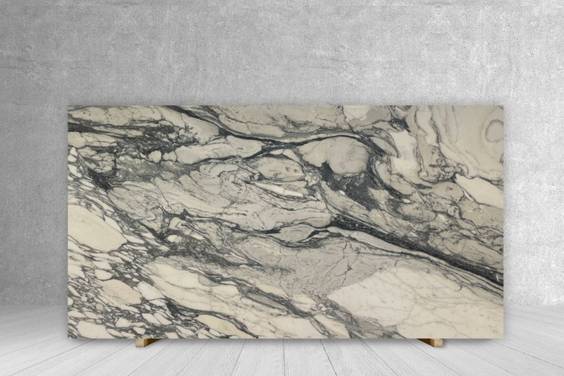 MARBLE PAONAZZO NERO EXTRA POLISHED SLAB 3/4 125 x 74