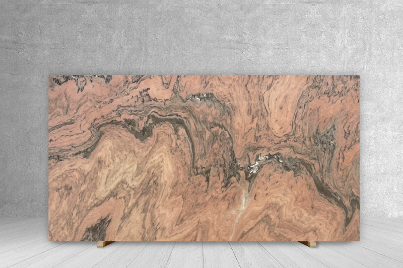 MARBLE ROSA DEL MONTE POLISHED SLAB 3/4 133 x 74