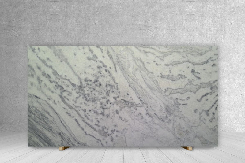 MARBLE WHITE SUPER LEATHER SLAB 3/4 105 x 63