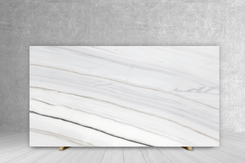 MARBLE BIANCO LASA / COVELANO GOLD PLUS POLISHED SLAB 3/4 119 x 78