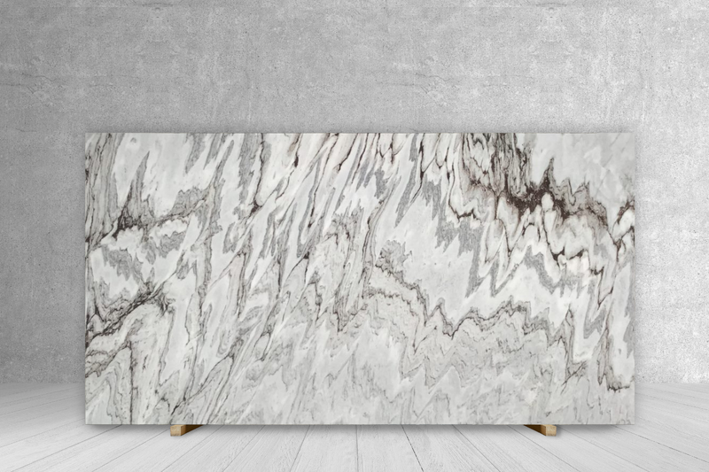 MARBLE BIANCO VISION POLISHED SLAB 3/4 123 x 75