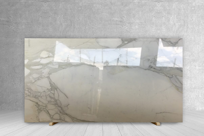 MARBLE CALACATTA PREMIUM POLISHED SLAB 3/4 128 x 77