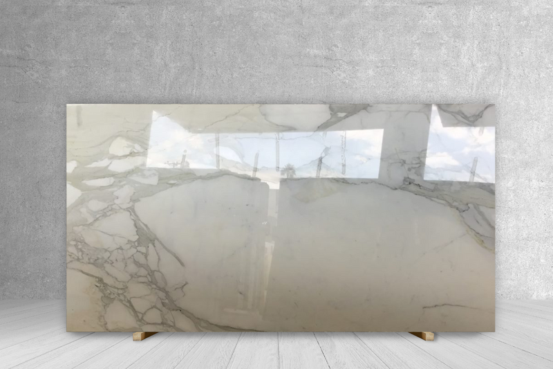 MARBLE CALACATTA PREMIUM POLISHED SLAB 3/4 118 x 70