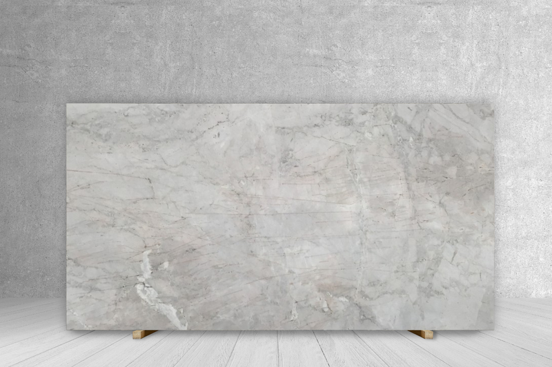 DOLOMITE SUPERWHITE FANTASY HONED SLAB 3/4 114 x 75