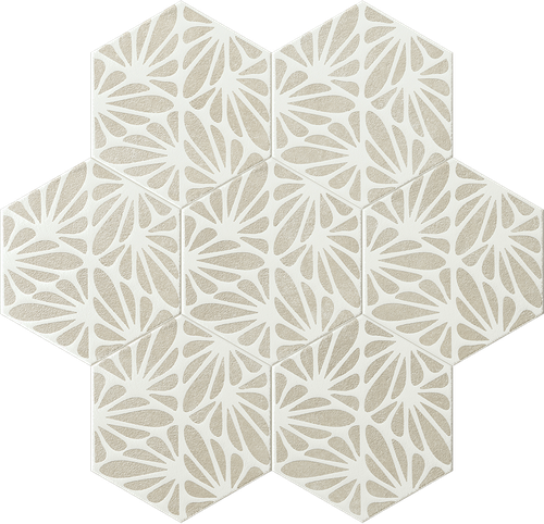 TERRACRETA CESELLO ARGILLA HEXAGON PORCELAIN TILE 8.5X10