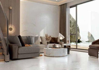 CRYSTAL WHITE POLISHED PORCELAIN TILE 24X48