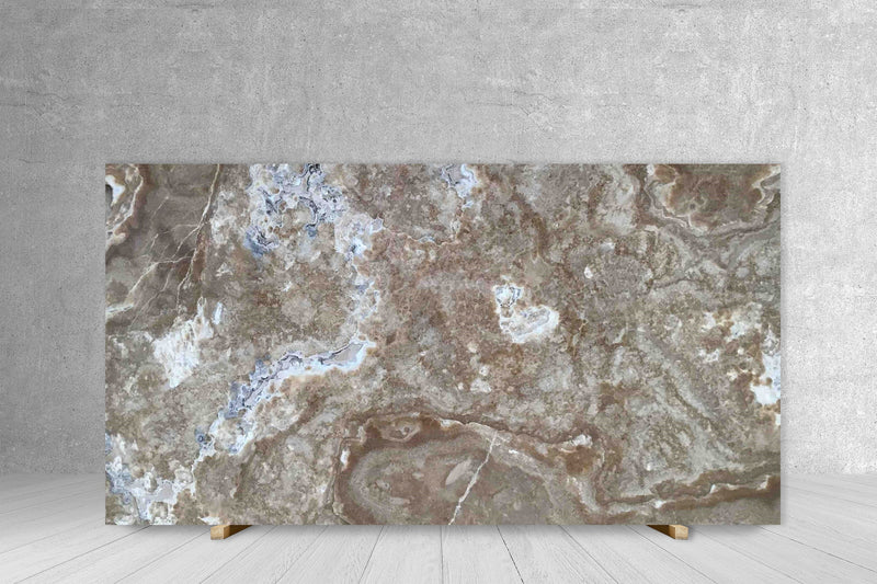 ONYX CAPPUCCINO POLISHED SLAB 3/4 77 x 65