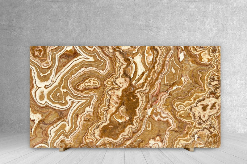 ONYX TIGER POLISHED SLAB 3/4 68 x 45