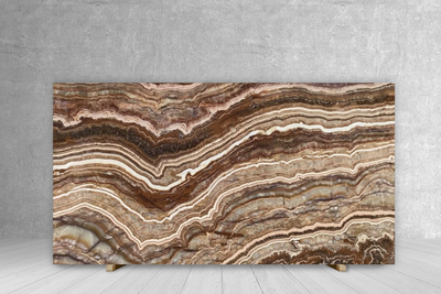 ONYX TIGERWOW POLISHED SLAB 3/4 107 x 63