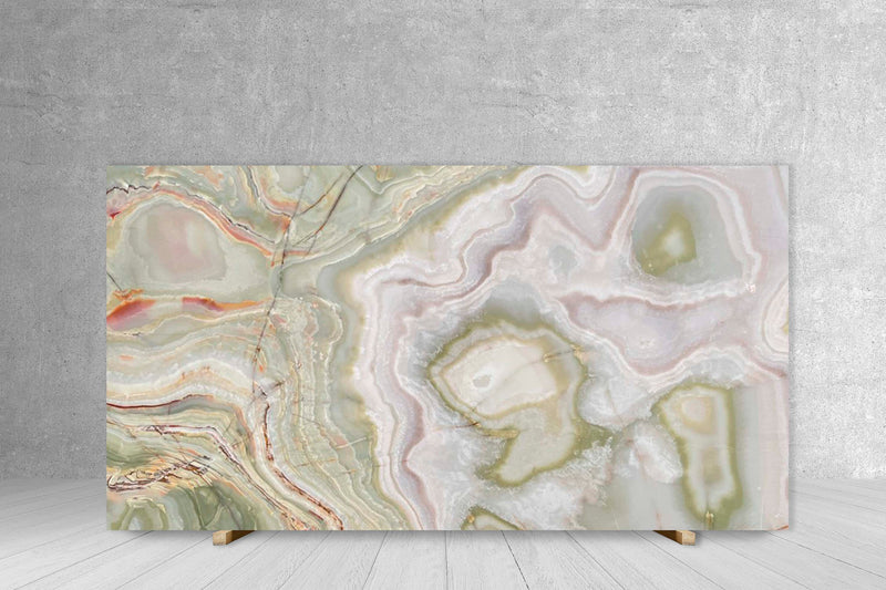 ONYX VERDE PERSIANO POLISHED SLAB + AVP 3/4 111 x 73