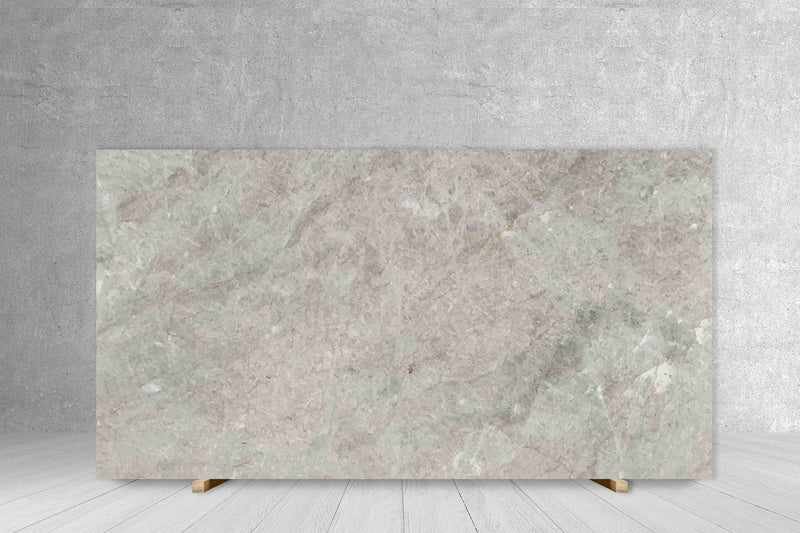 QUARTZITE GHIACCIO POLISHED SLAB 3/4 116 x 62