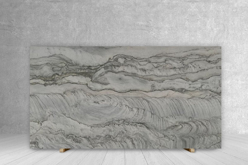 QUARTZITE SILVER MOON POLISHED SLAB 3/4 127 x 77