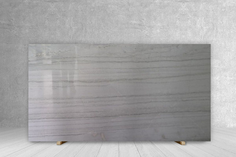 QUARTZITE WHITE V/C POLISHED SLAB 3/4 121 x 69