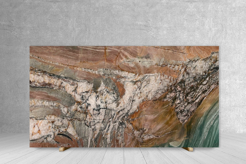 QUARZITE FOUR SEASONS POLISHED SLAB + AVP 3/4 122 x 75