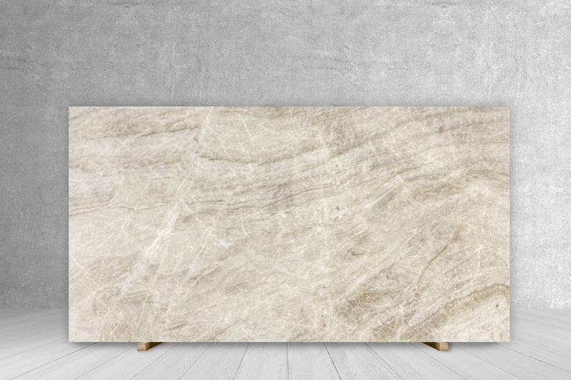 QUARZITE TAJ MAHAL SELECTED POLISHED SLAB 3/4 133 x 75