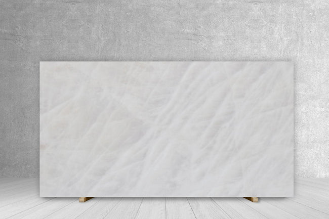 QUARZO BIANCO TECH SIDE A" 1/2" SATIN SLAB 127 x 63