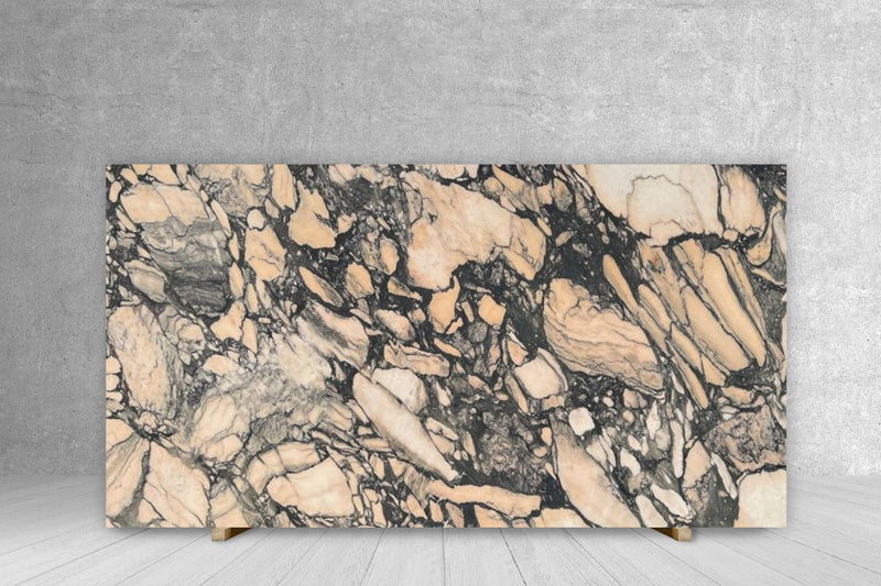 MARBLE CALACATTA VIOLA ROSE HONED SLAB 3/4 116 x 56