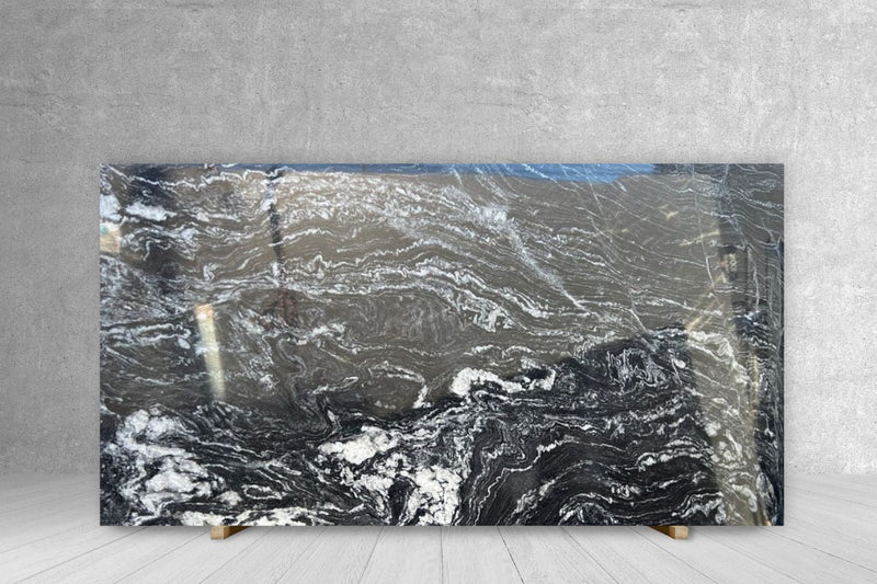 GRANITE BLACK RIVER POLISHED SLAB 3/4 125 x 72