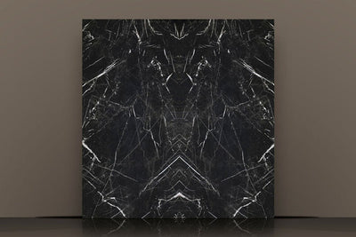 STATUARIO NERO TECH SIDE A" 1/2" POLISHED SLAB 127 x 63