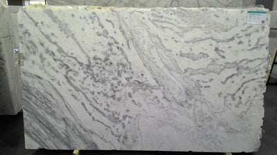 MARBLE WHITE SUPER LEATHER SLAB 3/4 105 x 63