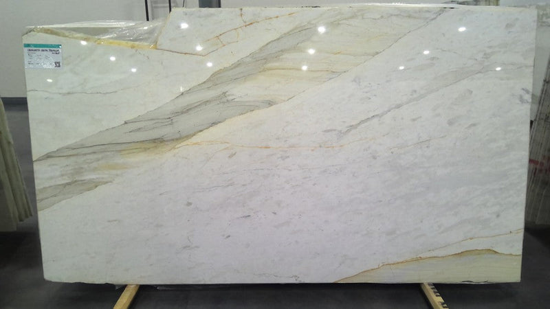 MARBLE CALACATA CREMO PREMIUM POLISHED SLAB 3/4 117 x 63