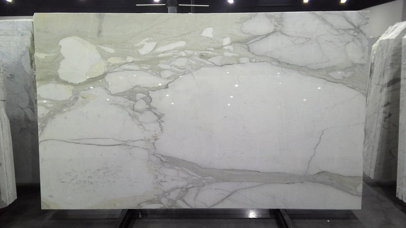 MARBLE CALACATTA PREMIUM POLISHED SLAB 3/4 128 x 77