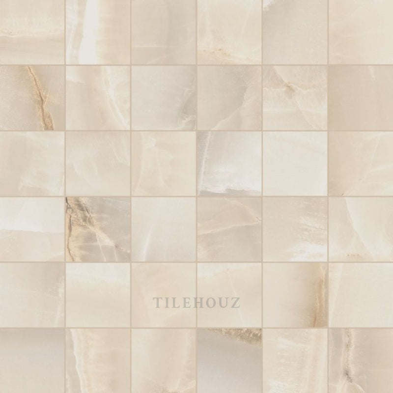 Akoya Ivory Matte Mosaic 12 X Porcelain Tiles