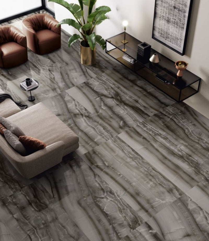 Akoya Ocean Polished (Kry) 12 X 24 Porcelain Tiles