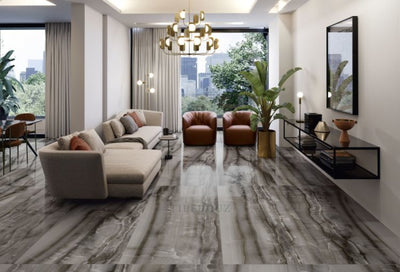 Akoya Ocean Polished (Kry) 12 X 24 Porcelain Tiles