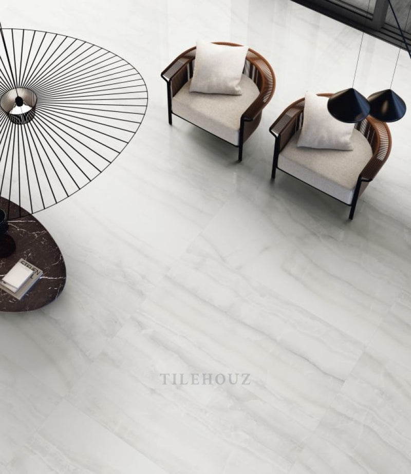 Akoya Silver Polished (Kry) 24 X 48 Porcelain Tiles