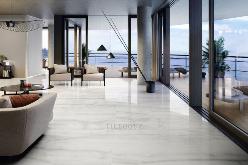 Akoya Silver Polished (Kry) 24 X 48 Porcelain Tiles