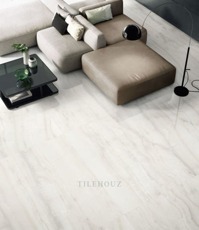 Akoya White Polished (Kry) 24 X 48 Porcelain Tiles