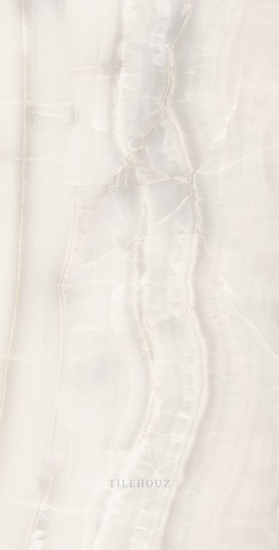 Akoya White Polished (Kry) 24 X 48 Porcelain Tiles