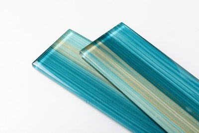 Amazon Turquoise 3 X 11.75 Glass Tile