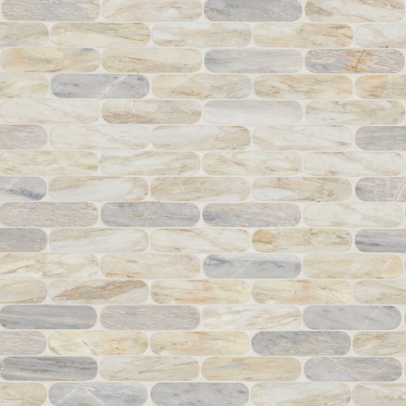 Agoura Marble Ellipse Polished Mosaic