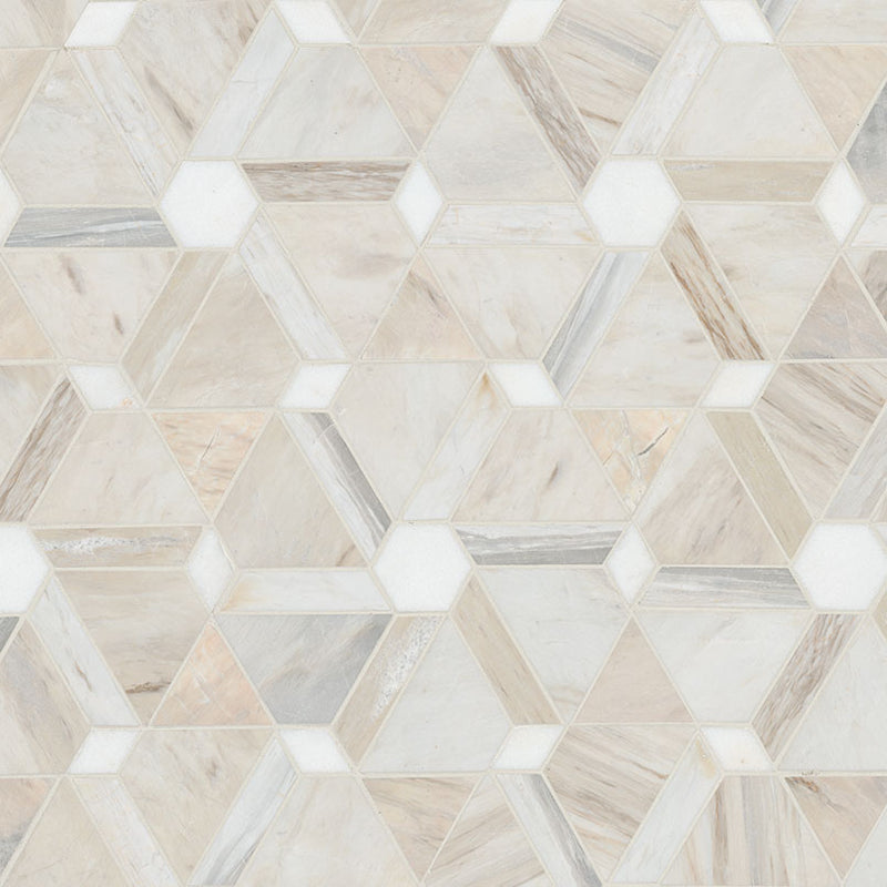 Agoura Marble Floralis Polished Mosaic