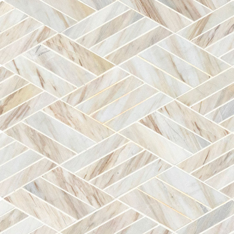 Agoura Marble Polished Rhombus Mosaic