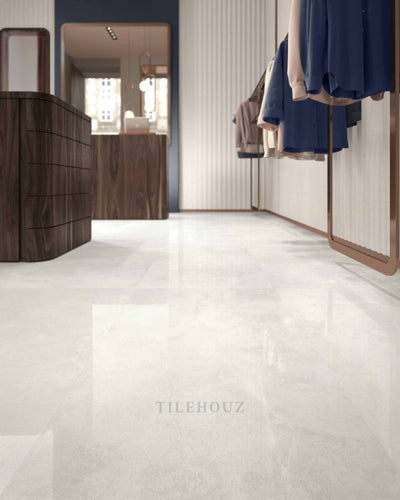 Appia Cross Cut White Matte 24 X 48 Porcelain Tiles