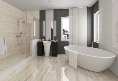 Ar 10 - Bianco 8 X 48 Porcelain Tiles