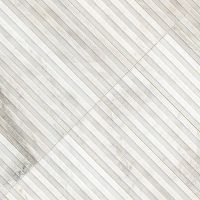 Arabescato Venato White 4x12 Slat Honed Tile