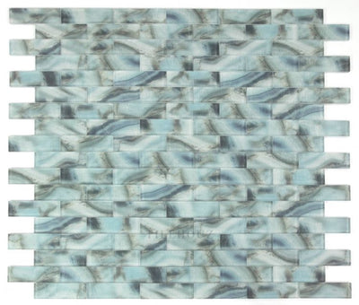 Art Onyx Ocean 11.75 X Glass Mosaic Tile