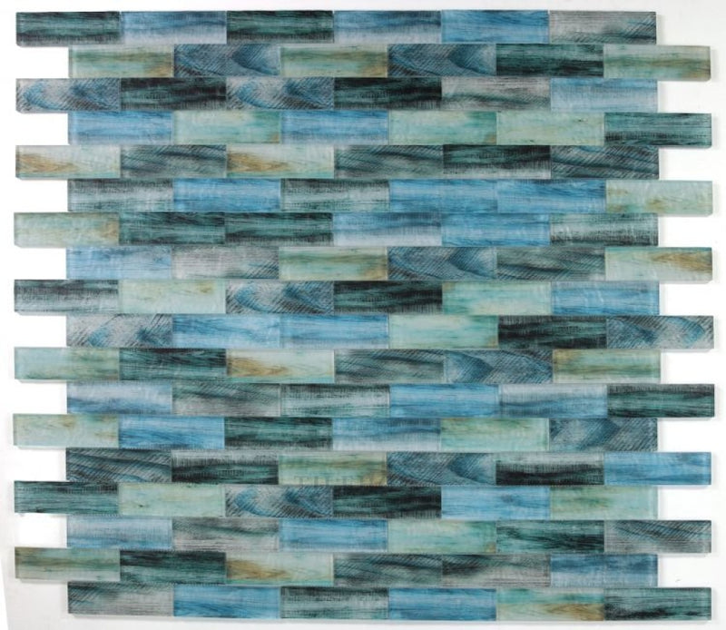 Art Wood Forest 11.75 X Glass Mosaic Tile