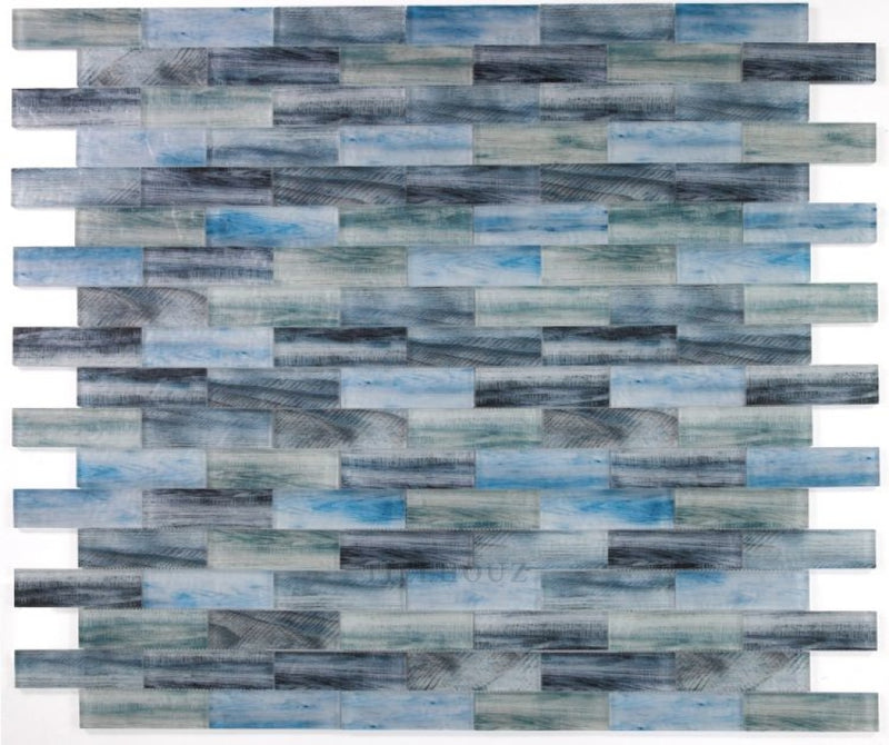 Art Wood Ocean 11.75 X Glass Mosaic Tile