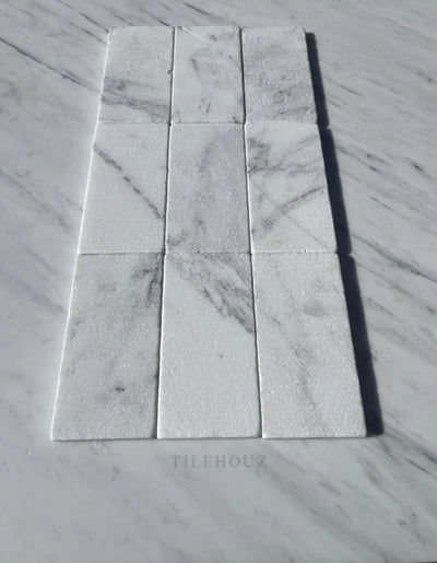 Asian Statuary Marble 3X6 Tumbled Tile