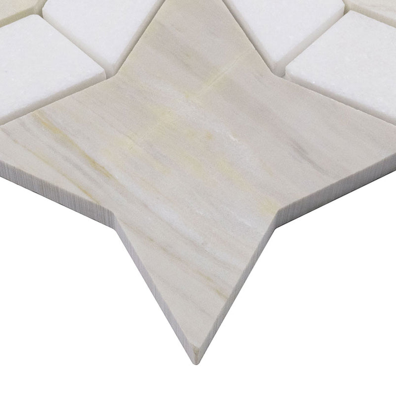 Athena Gold Marble Estrella Polished Mosaic