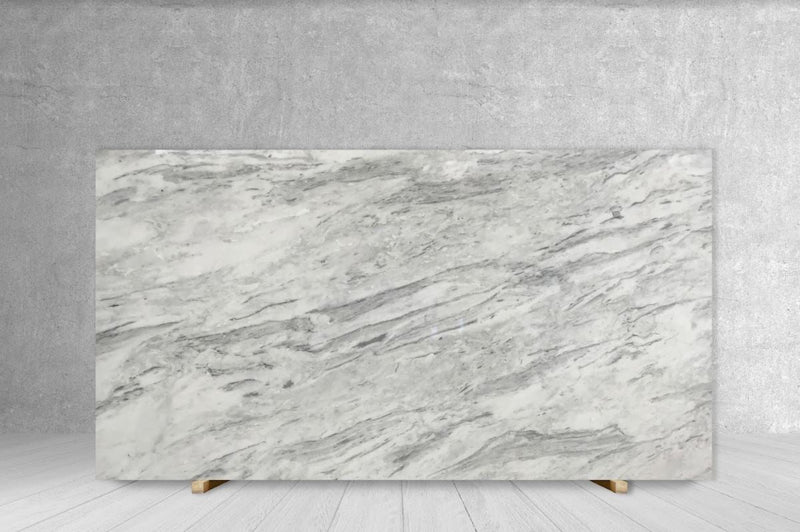 MARBLE BAHAMAS WHITE POLISHED SLAB 3/4 115 x 70