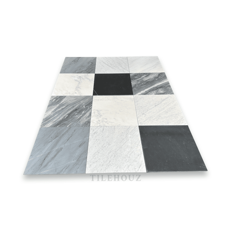 Bardiglio Nuvolato Italian Marble 18X18 Tile