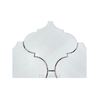 White Dolomite (Bianco Dolomiti) 6 Arabesque/lantern Mosaic Polished/honed