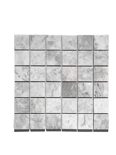 Bianco Grigio Dolomite 2X2 Leathered Mosaic